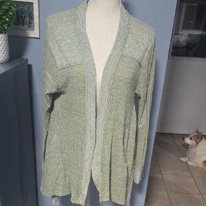 Well Loved, Comfy Sweater, Inspired Hearts Sage Green Cardigan